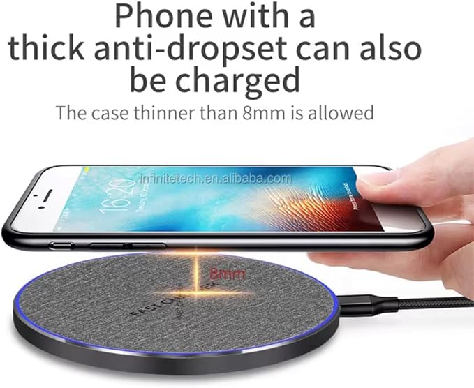 Ultra-Thin 30W Wireless Charging Pad Slim Profile Fast Charging Technology