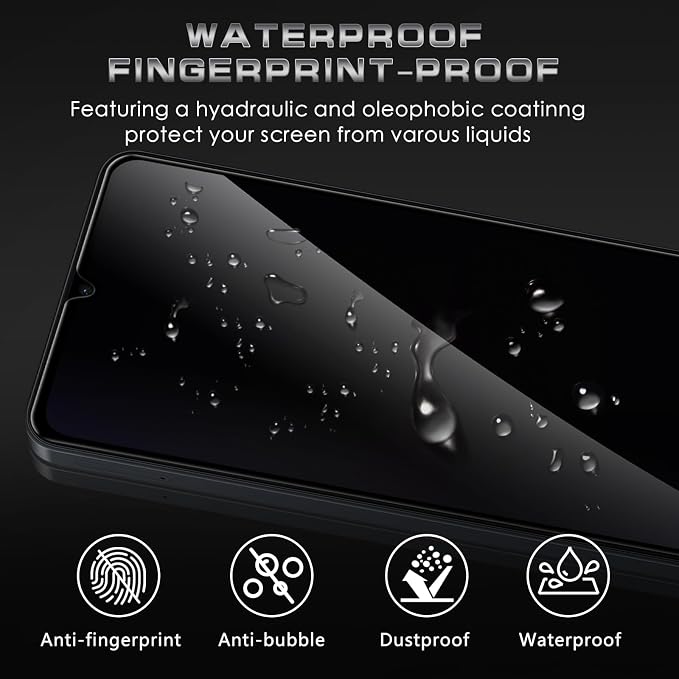 4 Pack Nothing Phone (3a) Pro 5G Privacy Screen Protector 2 Pack Privacy Tempered Glass Film and 2 Pack Camera Lens Protector Anti-Spy Protection for Nothing Phone (3a) Pro 5G Screen Protector