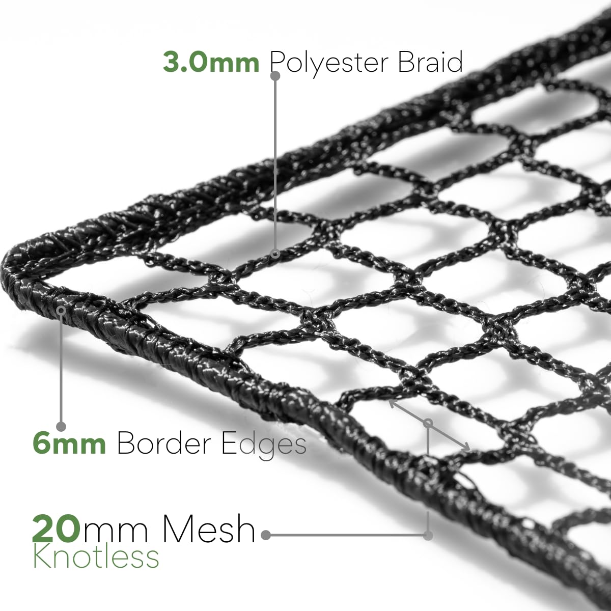 Morelux 10x10ft Heavy-Duty Golf Hitting Impact Net, Black