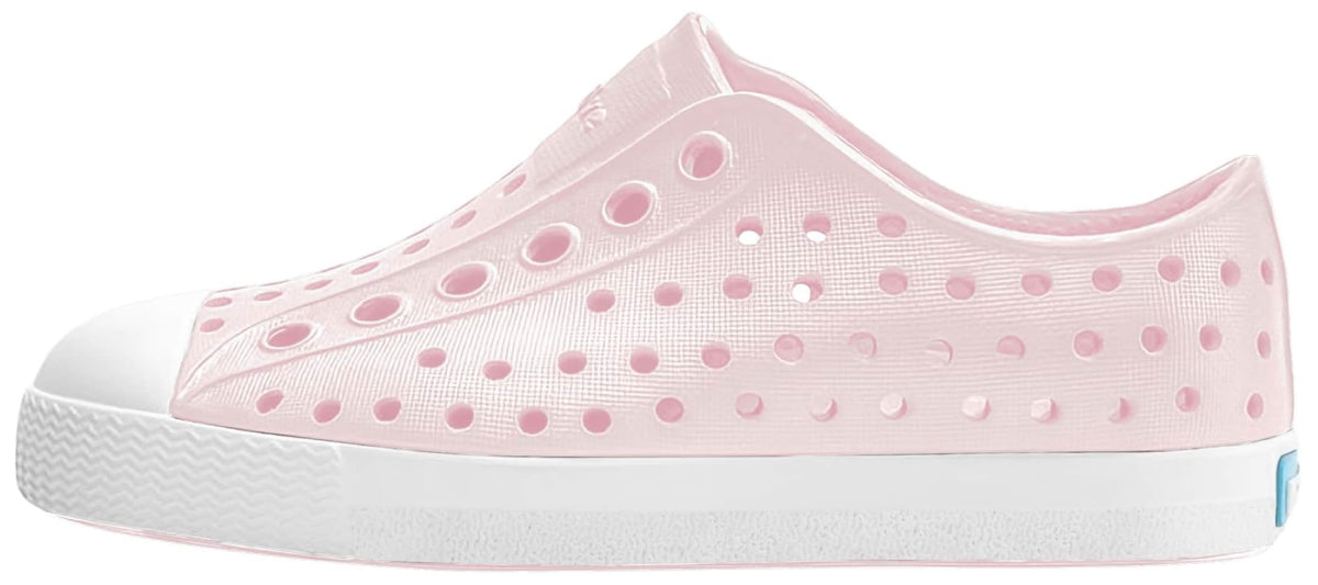 Native Shoes Unisex-Kids Jefferson Sneakers, Milk Pink/Shell White, 6 Big Kid