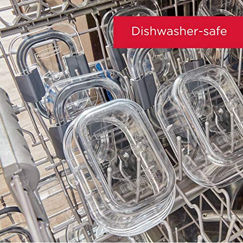 Rubbermaid Brilliance BPA-Free Airtight Food Storage Containers, 24-Piece Set, Easy for Meal Prep, Lunch & Leftovers - size: 24-Piece