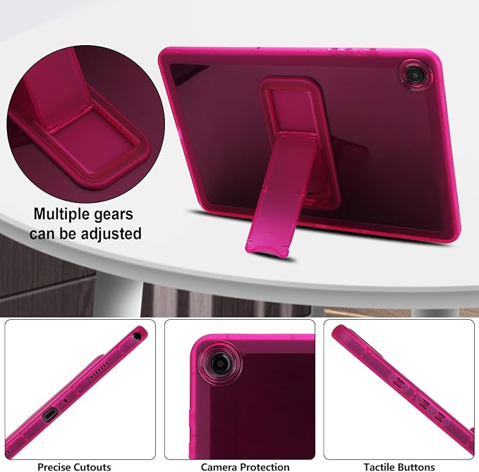 Dteck Case for Samsung Galaxy Tab A 8.0 (2015) Tablet SM-T350/355/357 Case 8 Inch PU Leather Lightweight Folio Case with Card Slots/Stand Features Cute Cartoon Protective Cover Purple Butterfly