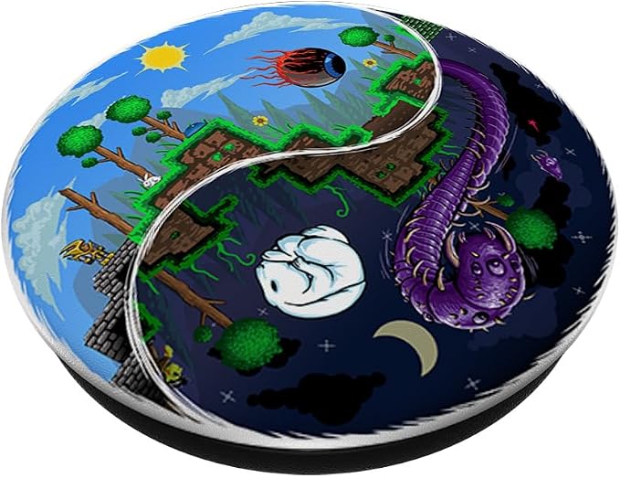 Terraria Night and Day PopSockets Adhesive PopGrip