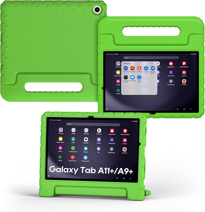 Kids Case for Samsung Galaxy Tab A11+/A9+ Plus 11 Inch 2025/2023 Tablet | Foldable handle highly durable odorless and easy to install suitable for children's learning and play.