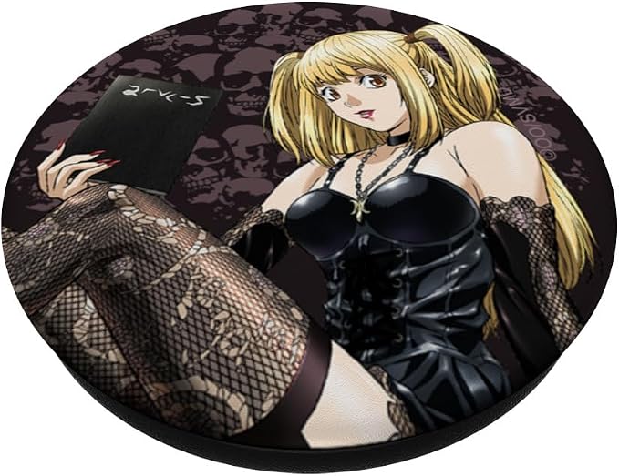 Death Note Misa Amane with Skulls and Notebook Anime PopSockets PopWallet for MagSafe