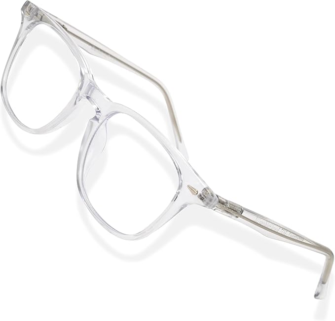 Brookstone Blue Light Blocking Glasses For Women and Men Computer Gaming Eye Protection UV Blocker With Pouch Cloth and Spray