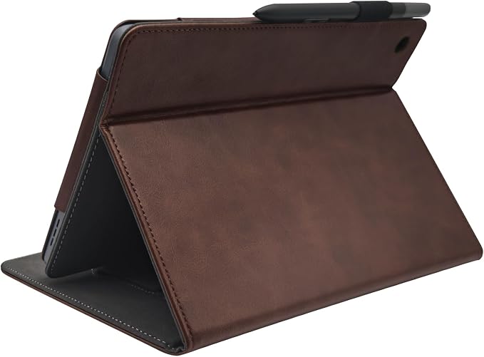 Hand Strap Case for 10.1 TCL TAB 10 Gen 4 (Model: 8483A) Tablet PU Leather Bidirectional Multi-Angle Stand Cover with Auto Sleep &amp Wake/Elastic Pen Holder (Black)