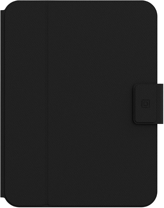 Incipio - SureView Protective Folio Case for iPad 10th Gen Lightweight Slim Cover with Adjustable Stand Scratch Protection (Black)