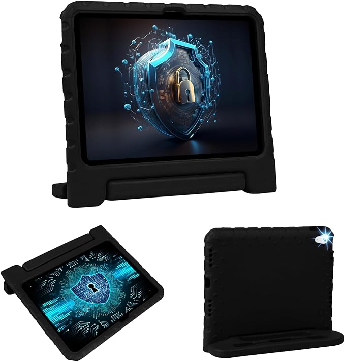 Heavy Duty Kids Case for iPad 10th/11th(A16) Pencil Holder Stand | Rugged Protection Cover for 11/10.9-inch iPad 2025/2022 Lightweight EVA Foam Anti-slip for Home School Travel Blue
