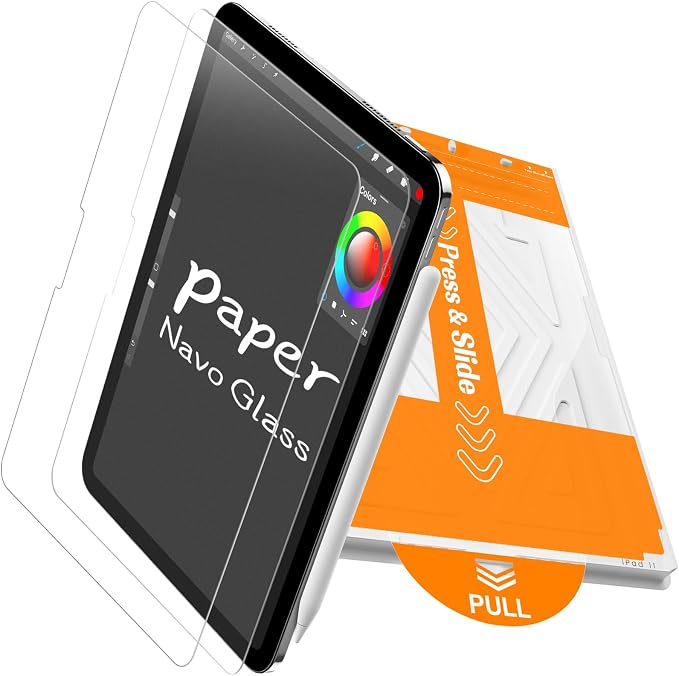 PandaShield 2-Pack Privacy Screen Protector Easy-Installation Box for iPad 11th/10th Gen. A16 (11/10.9 Inch 2025/2022) Anti-Spy Bubble Free Scratch Resistant Apple Pencil Support
