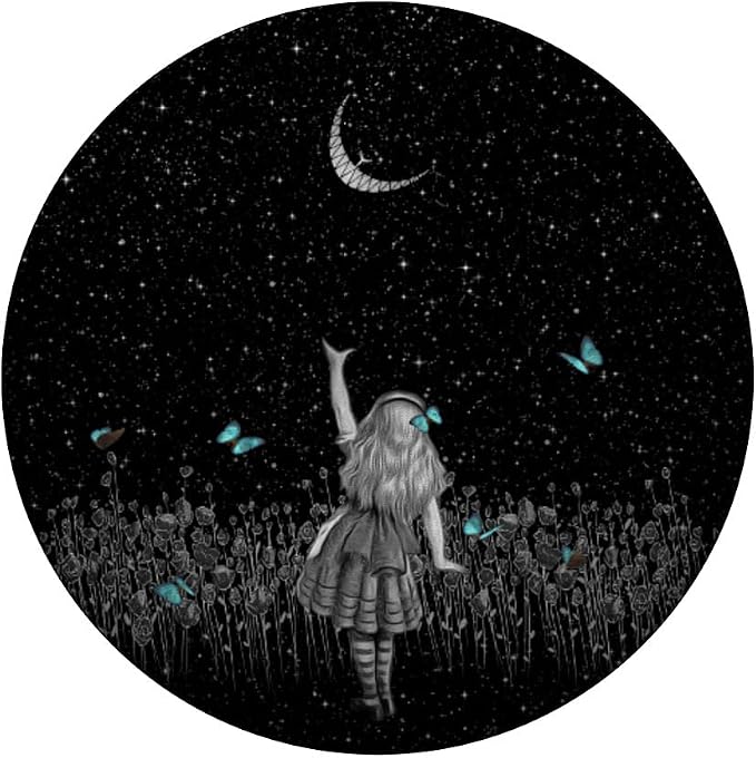 Wonderland Smiling Starry Night - Alice In Wonderland PopSockets Adhesive PopGrip