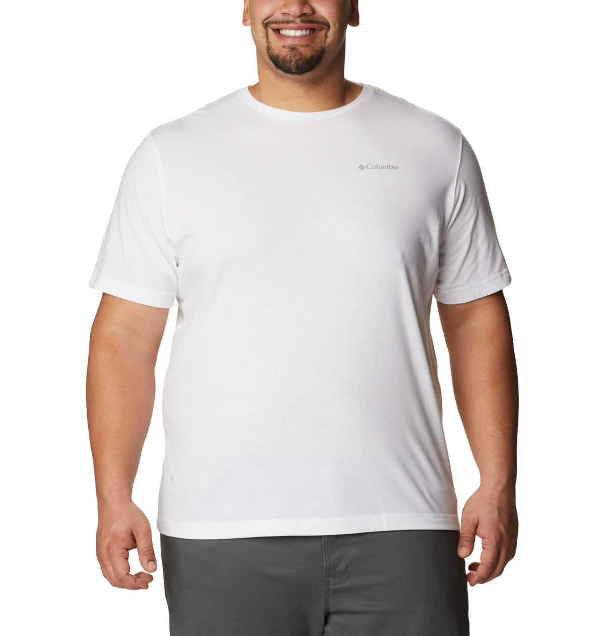 Columbia Men's Thistletown Hills Short Sleeve, White, Large