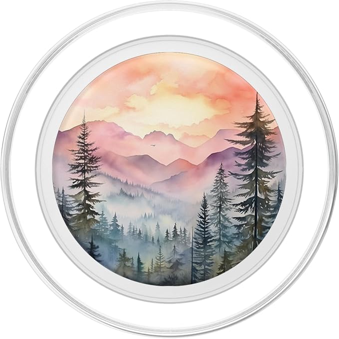 Mountains Wilderness Forest Hiking Pine Tree Nature PopSockets PopGrip for MagSafe