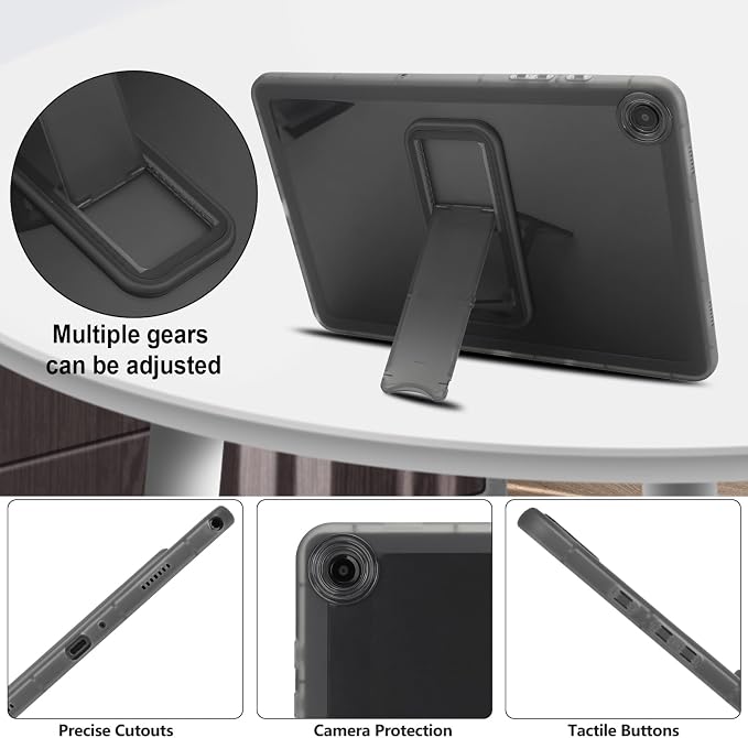 Dteck Case for Samsung Galaxy Tab A 8.0 (2015) Tablet SM-T350/355/357 Case 8 Inch PU Leather Lightweight Folio Case with Card Slots/Stand Features Cute Cartoon Protective Cover Purple Butterfly