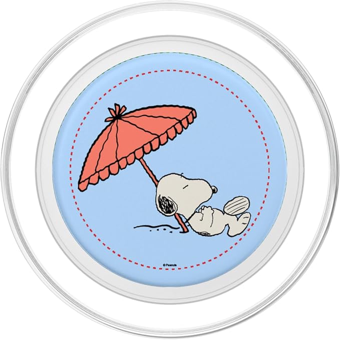 Peanuts - Snoopy Sleeping Under Beach Umbrella PopSockets Adhesive PopGrip