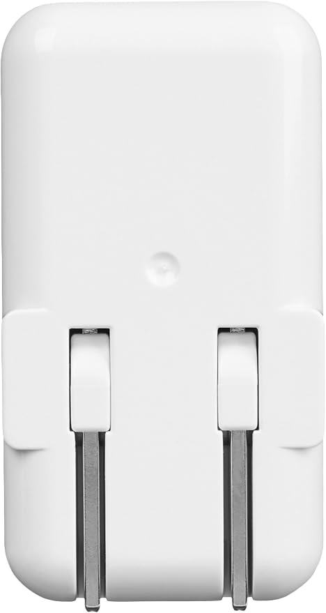 Amazon Basics 24W Two-Port USB-A Wall Charger for Multiple Devices Space-Saving Design 12W 2.4A per Port for iPhone 16/15/14/13/12/11/X Samsung and More Black