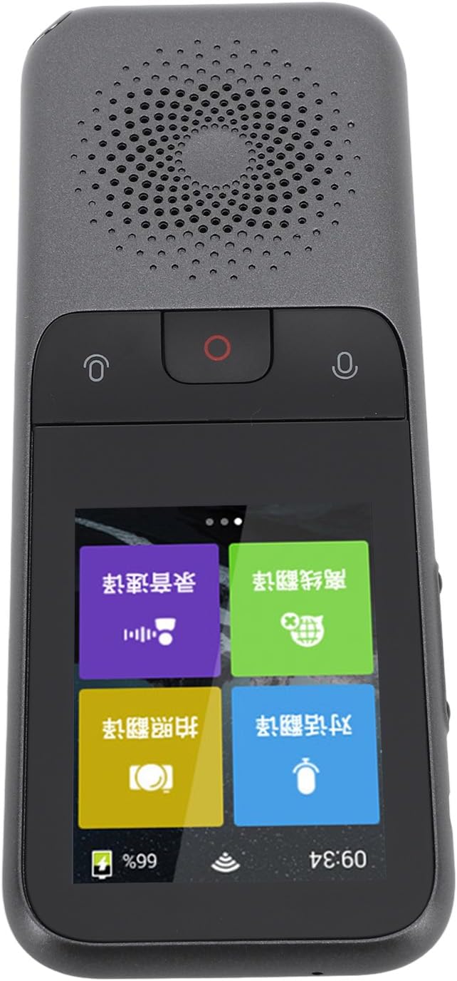 Portable Voice Translator Device Grey 1500mAh - Supports 136 Languages Online & 15 Offline, Accurate Real - Time Translation for Travel & Business Communication