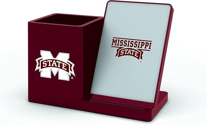 SOAR NCAA Unisex Cell Phone Wireless Charging Stand and Desktop Organizer