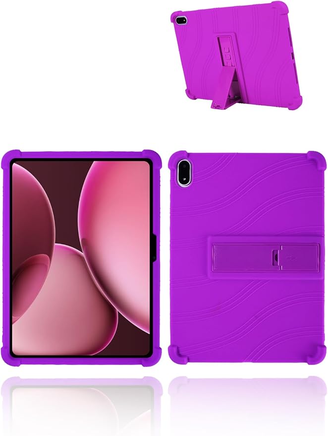 for OnePlus Pad 3 Android 15 Tablet13.2 inch Tablets CaseSoft Silicone Adjustable Stand Cover Lightweight Kids FriendlyBlack.