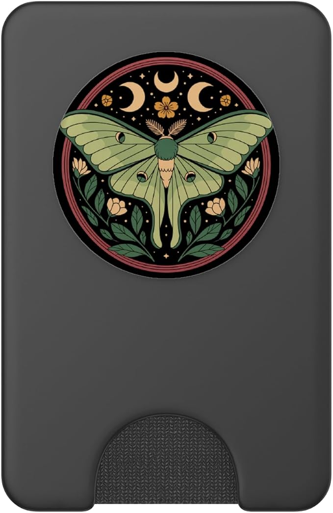 Luna Moth Lover Entomology Bug Flying Insect PopSockets PopWallet for MagSafe