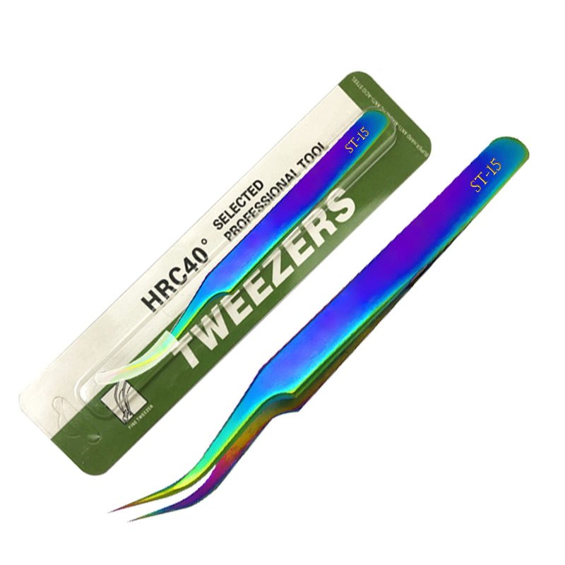 Tweezers Set, Diamond painting tools,Eyelash Extension Tweezer,Anti-Static Stainless Steel Curved of Tweezers for Diamond painting, Electronics, Laboratory Work, Jewelry-Making, Craft, Soldering