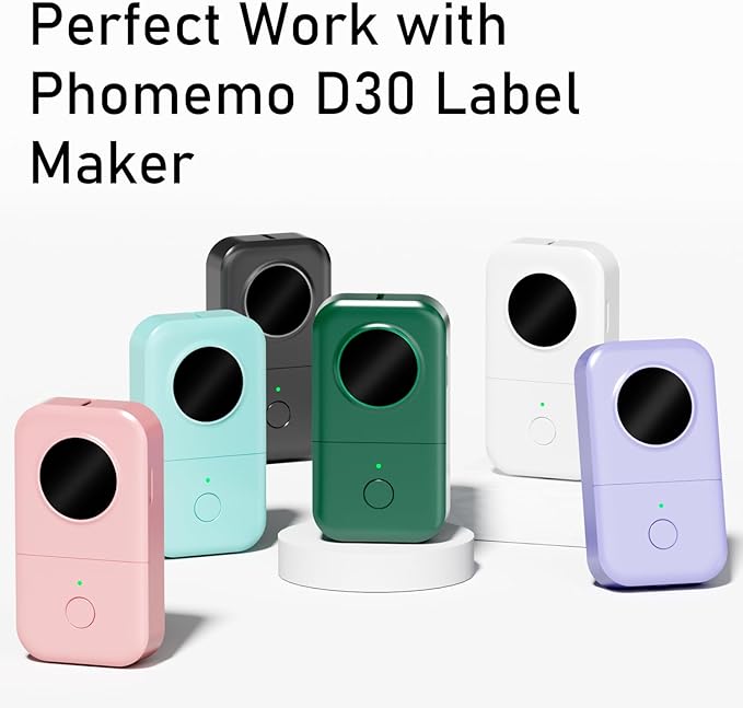 Phomemo D30 Label Maker Tape, Black on Animals Patterns Vertical Label Tape, Special Shapes Pre-Cut Self-Adhesive Sticker Thermal Paper Label Tag, 14mm x 40mm (0.55x1.57) 3-Roll