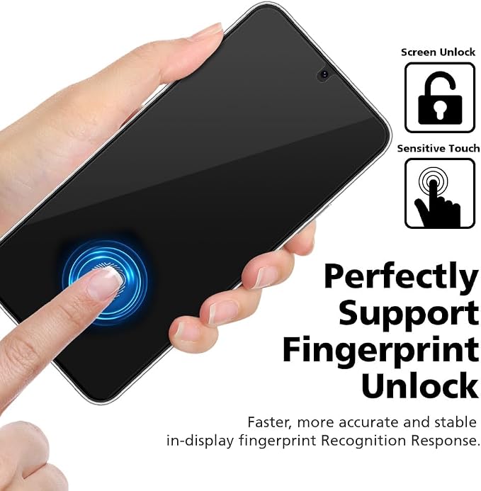 3-Pack for Samsung Galaxy A10E Flexible TPU-EPU Screen Protector [0.1S Fingerprint Unlock] [Real-Time Self-Healing] HD Clear Bubble Free Easy Installation with Alignment Jig