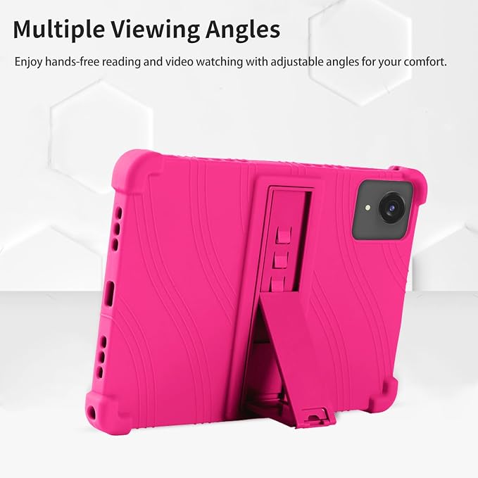 Case for ECOPAD T30 10.1-Inch Tablet – Shockproof Silicone Protective Cover with Kickstand Drop-Resistant Business Style (Black)