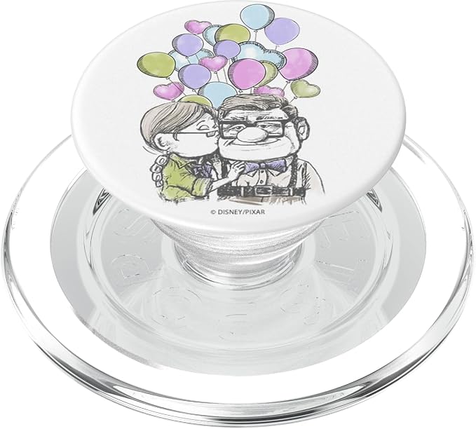 Disney Pixar Up Carl Ellie Kiss with Balloons PopSockets Adhesive PopGrip