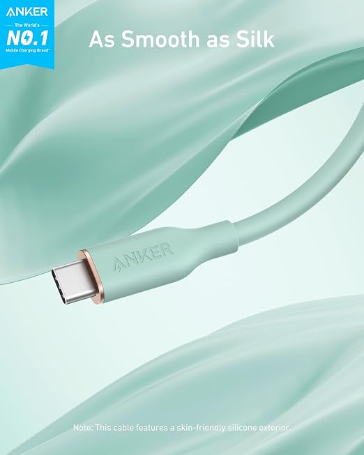 Anker USB C Cable 240W Type C Fast Charging (2-Pack 6 ft Black + White) | USB 2.0 for iPhone 17 / 16 / 15 Series MacBook Pro 2020 and More