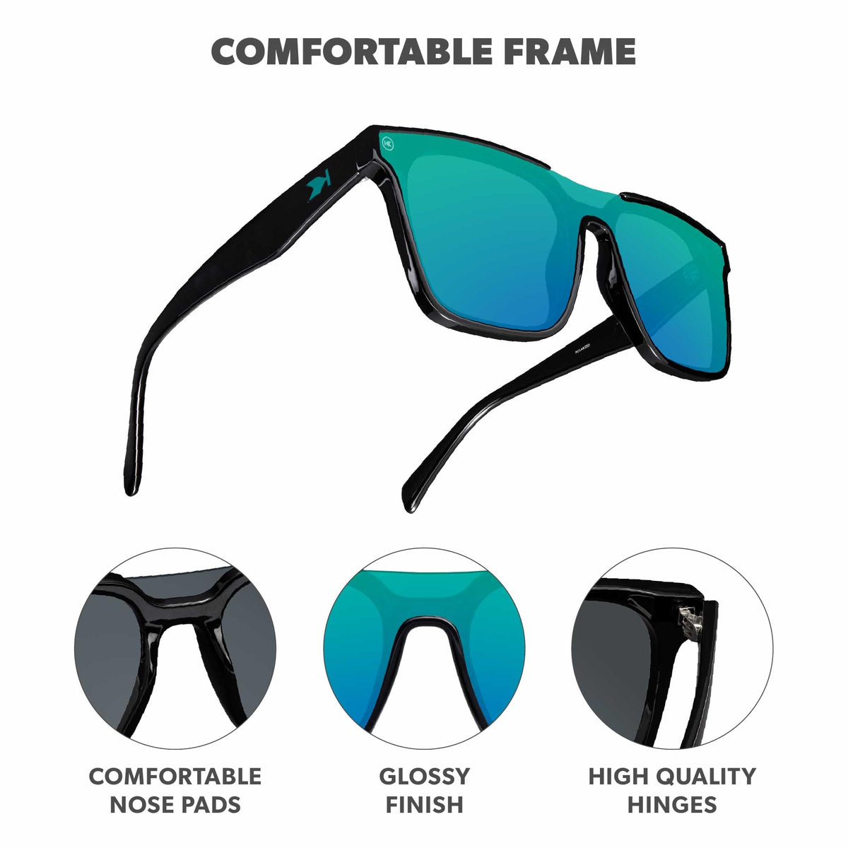 Knockaround Trendy Polarized Sunglasses for Men & Women - UV400 Protection