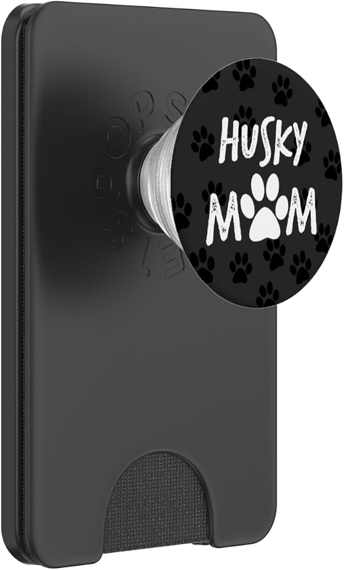 Husky Mom Womens phone accessory animal lover dog gift PopSockets Adhesive PopGrip