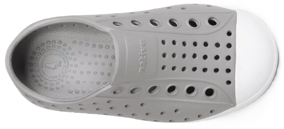 Native Shoes Unisex-Kids Jefferson Sneakers, Pigeon Grey/Shell White, 3 Little Kid