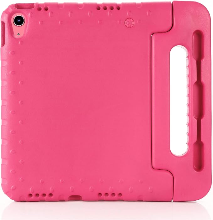 Kids Case for iPad Pro 11 M5/M4 &amp iPad Air 11 (2026/2025/2024) Shockproof Case with Pencil Holder Techcircle Light EVA Foam Handle Stand Bumper Protective Child Friendly Drop Proof Cover Black