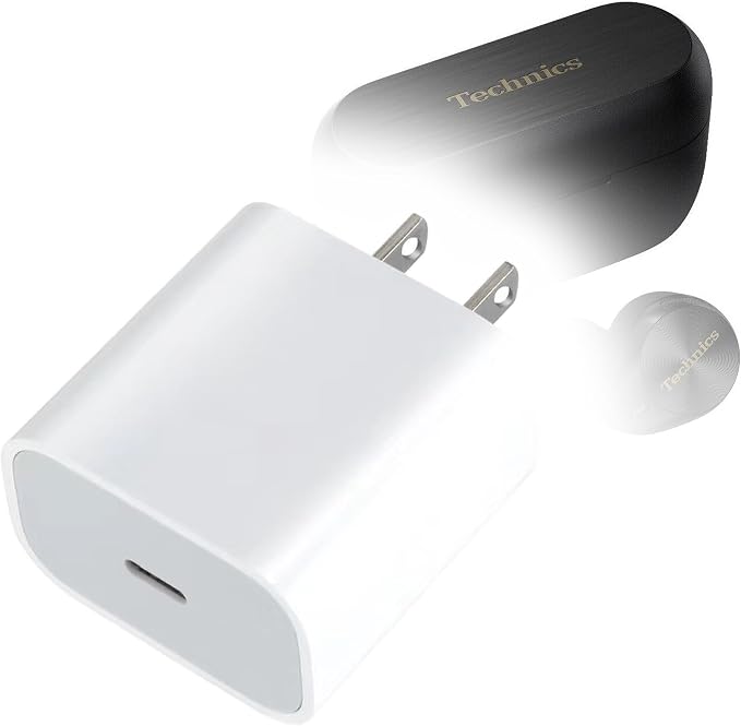 BoxWave Charger Compatible with Technics EAH-AZ80 - PD GAN miniCube (30W) 30W Tiny PD GAN Type-C Wall Charger - Winter White