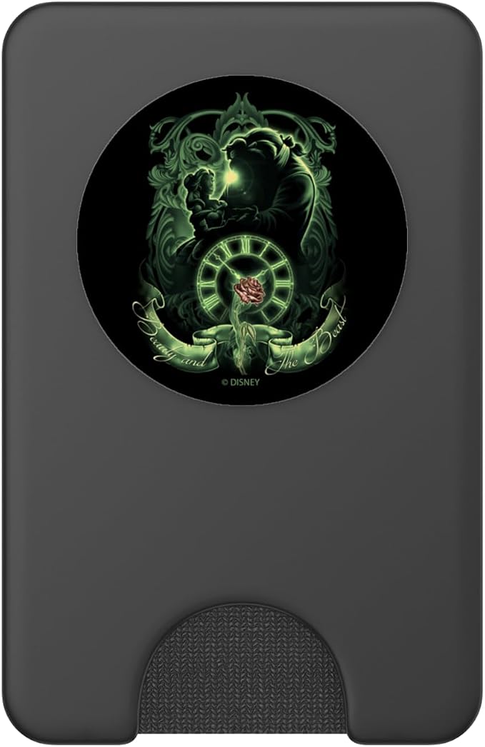 Disney Beauty and The Beast Green Hue Silhouette PopSockets Adhesive PopGrip