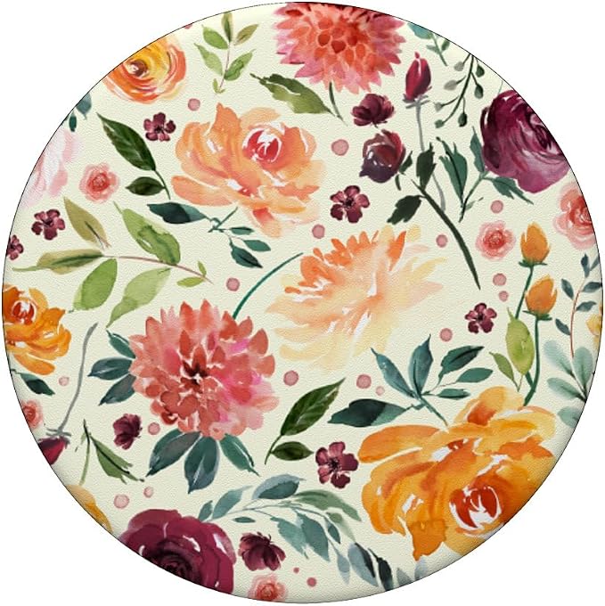 Watercolor Flower Garden Botanical Art PopSockets Adhesive PopGrip