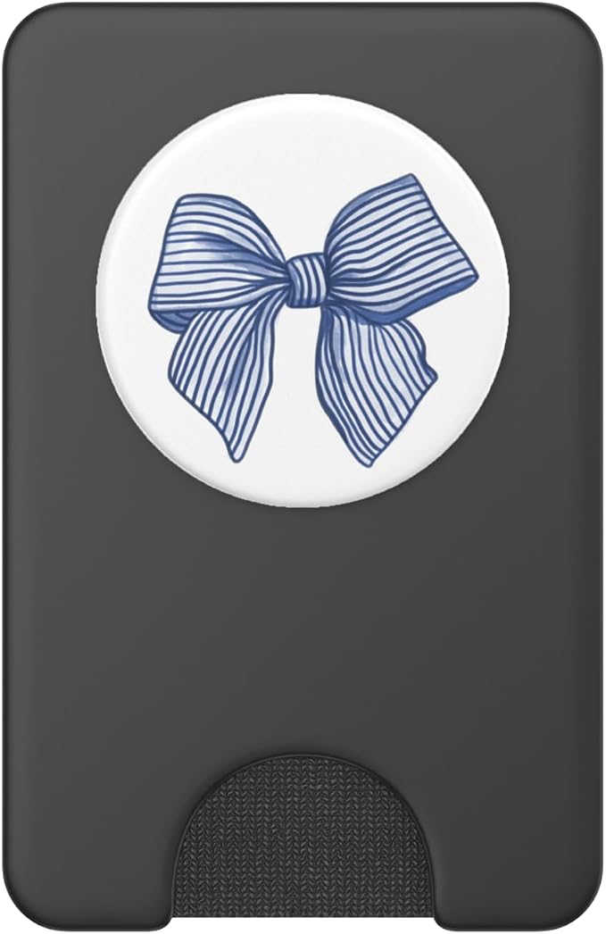 Coquette Blue Bow PopSockets PopGrip for MagSafe