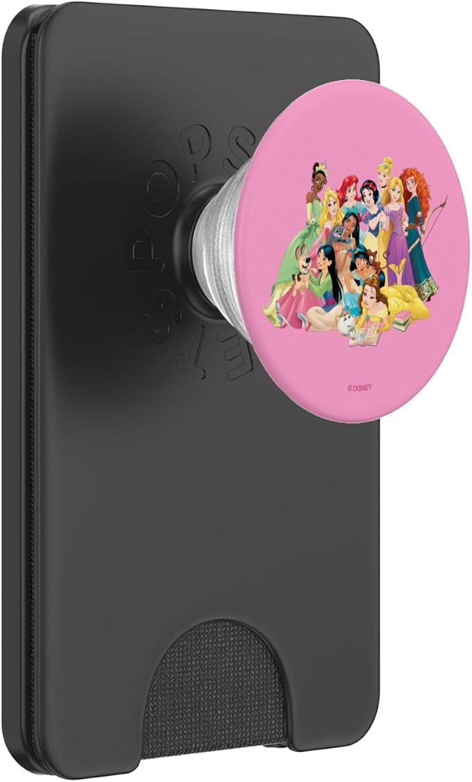 Disney Princesses Group Photo in Pink PopSockets Adhesive PopGrip