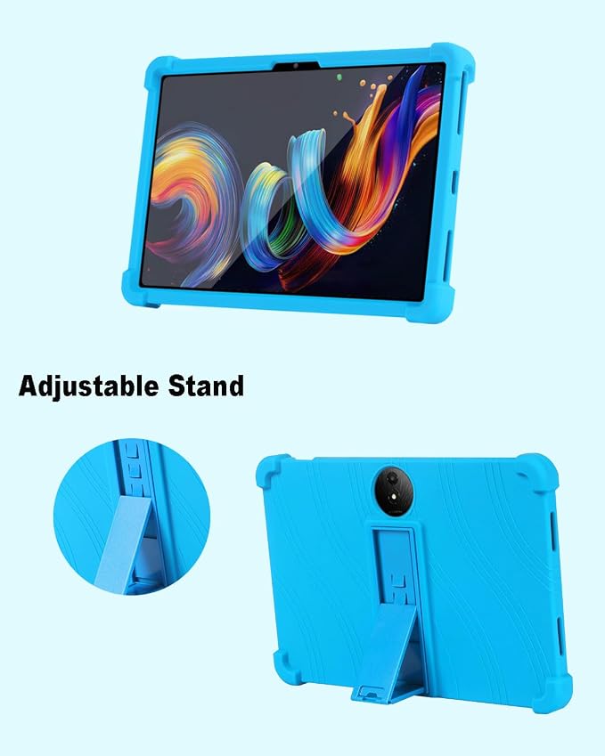 Tablet Case for TCL Nxtpaper 11 Plus Soft Silicone Case with Adjustable Stand Shockproof Protective Cover for TCL Nxtpaper 11 Plus 11.5 inch. (Black)