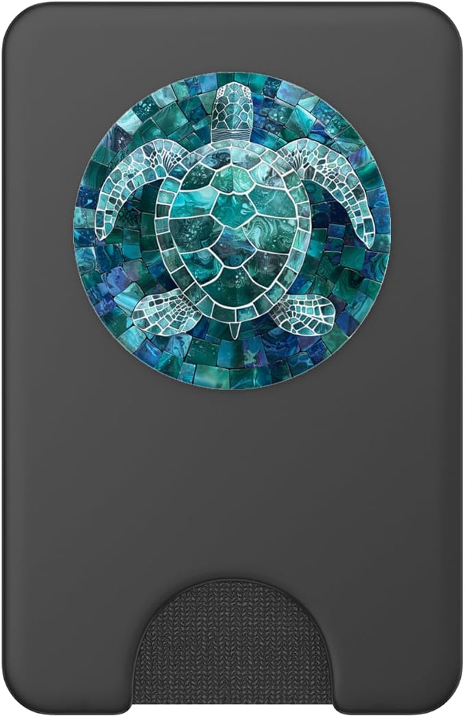 Aesthetic Ocean Animals Blue Sea Turtle Artwork PopSockets Adhesive PopGrip