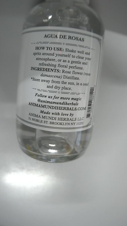 Anima Mundi Apothecary Soothing Rose Water Face Toner - Beauty Myst Facial Spray Helps Reduce Redness, Calm Skin, & Slow Signs of Aging - Made with Rose Distillate & Hints of Citrus (4 oz/118 ml)