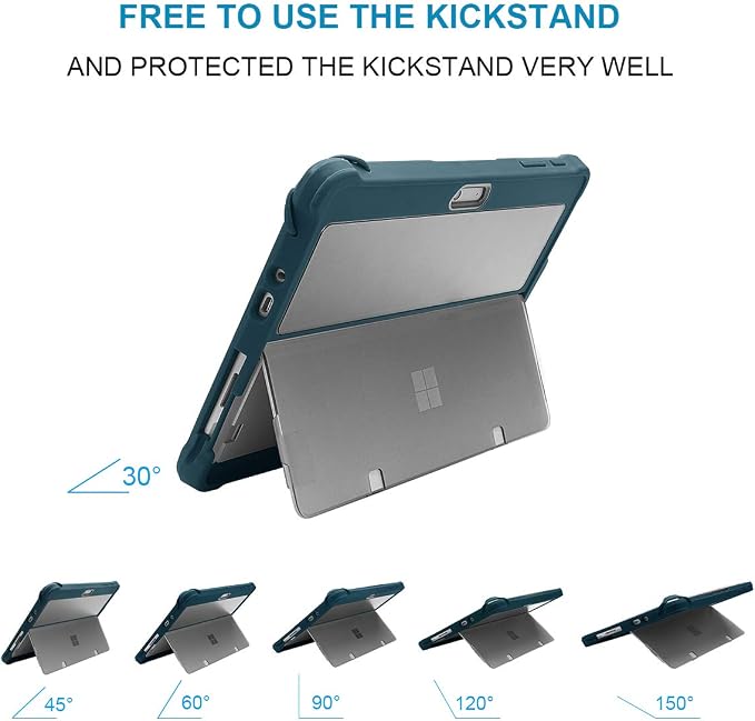 for Surface Go 3 Case Surface Go 2 Case Surface Go Cases Shockproof Rugged Folio Surface Go 3/ Go 2/ Go Protective Cases Cover Compatible with Microsoft Surface Go 2/ Go 3/ Go 10 inch Tablet
