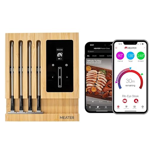 MEATER Block WiFi Smart Meat Thermometer, 4-Probe, Standalone Mode, BBQ
