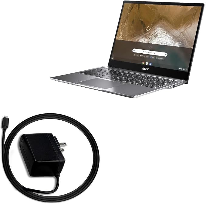 BoxWave Charger Compatible with Acer Chromebook Spin 713 (CP713-2W) - Wall Charger Direct (45W) PD 45W Wall Plug Adapter Laptop Smartphone Tablet
