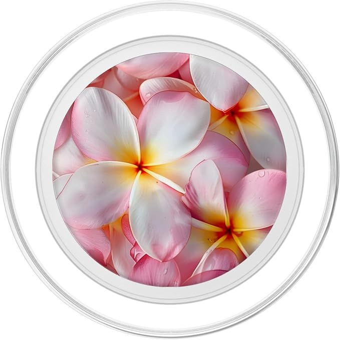 Plumeria Flowers Garden &amp Hawaii PopSockets Adhesive PopGrip