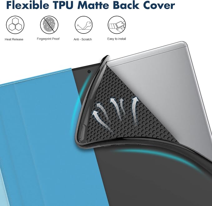 Dteck for Fire HD 8 Tablet Case (8th/7th/6th Generation-2018/2017/2016 Release) 8 Slim Folio Case with Auto Sleep Wake &amp Stand Function with Hand Strap Protective PU Leather Cute Cover Colorf