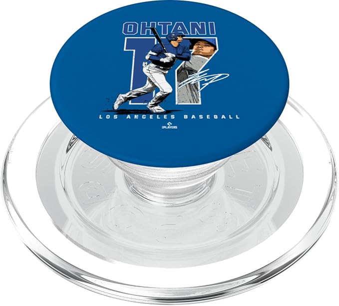 Number and Portrait Shohei Ohtani Los Angeles MLBPA PopSockets PopGrip for MagSafe