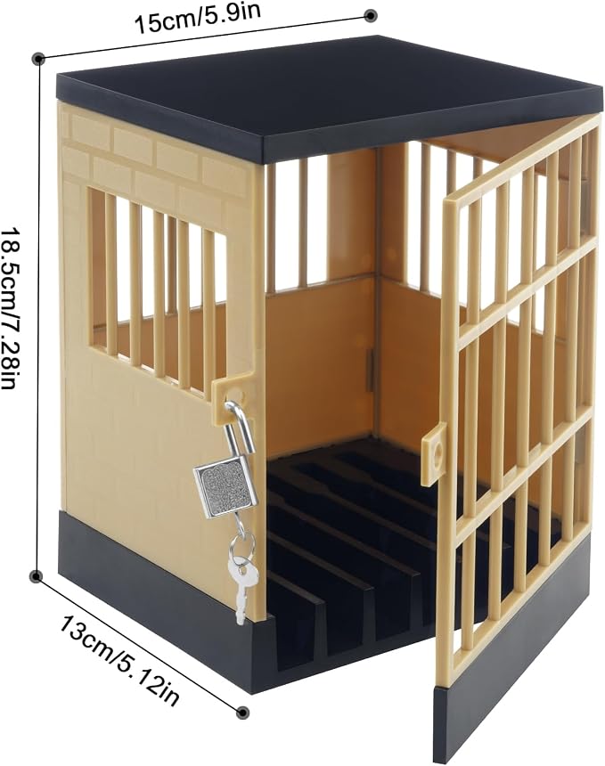 Gemaxvoled Cell Phone Jail Lock Box Mobile Phones Prison Lockable Cage for Classroom Family Time Party