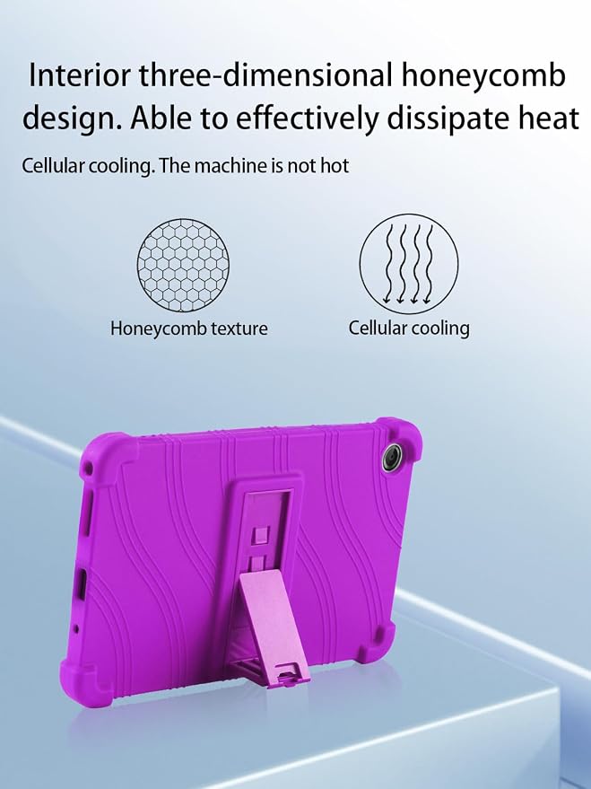 for Lenovo Tab One &amp Nook Reading Tablet Android Tablet8.7 inch Tablets CaseSoft Silicone Adjustable Stand Cover Lightweight Kids FriendlyBlack.